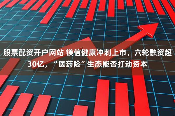 股票配资开户网站 镁信健康冲刺上市，六轮融资超30亿，“医药险”生态能否打动资本